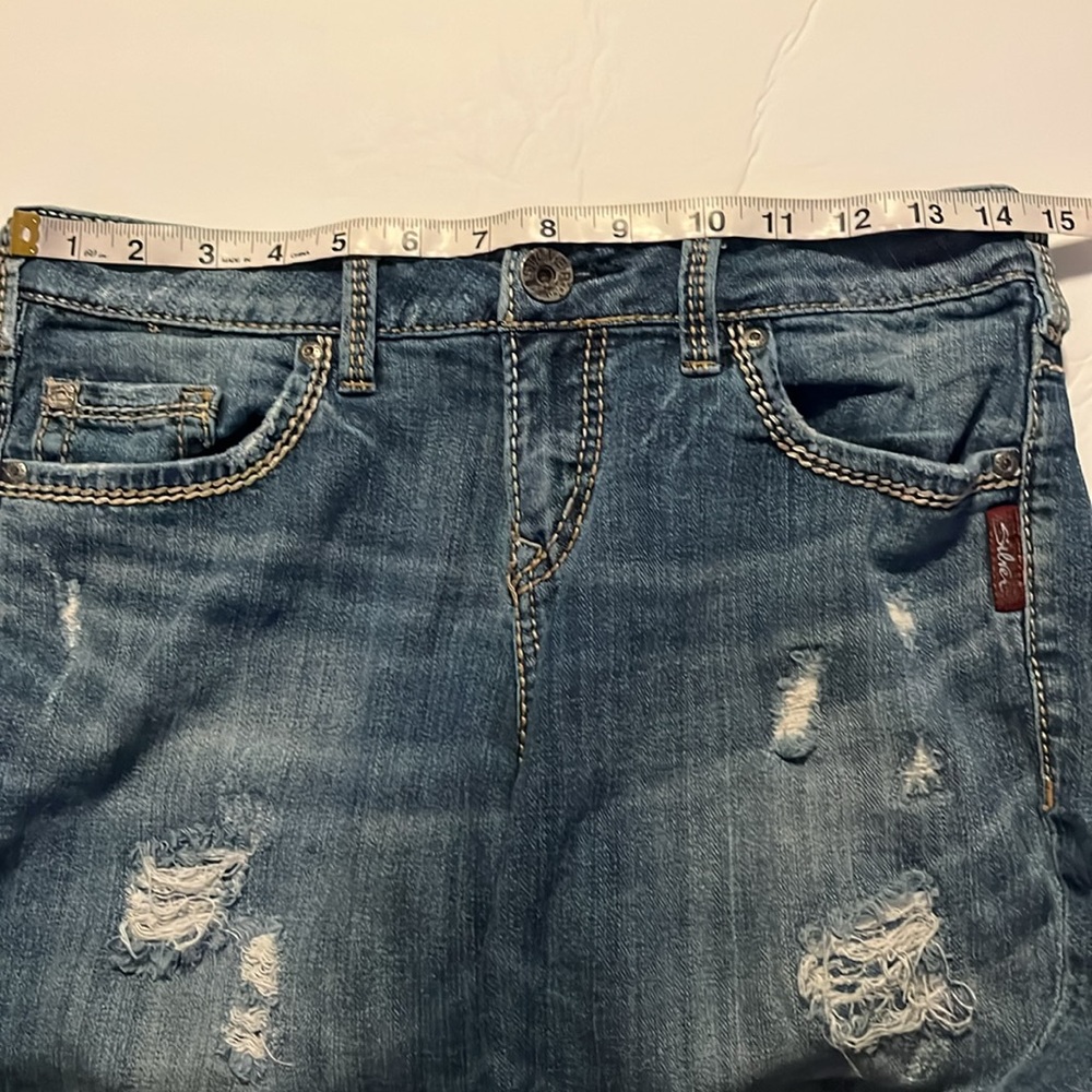 Silver Sammy Distressed Denim Shorts - Picture 14 of 14